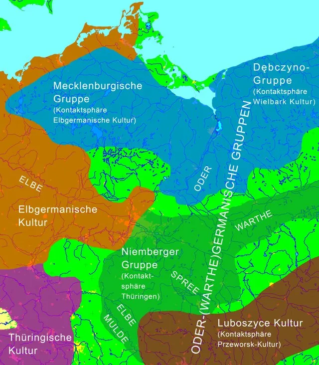 Volkmann, Armin. (2013). Neues zur „Odergermanischen Gruppe“: Das innere Barbaricum an der unteren Oder im 5.–6. Jh. AD., https://doi.org/10.11588/heidok.00015918